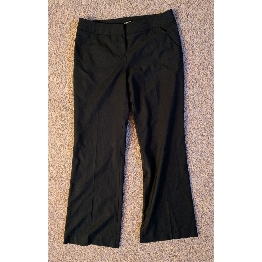 Black Bebe "Darla Wide Leg" Pants, 12 (NWT)