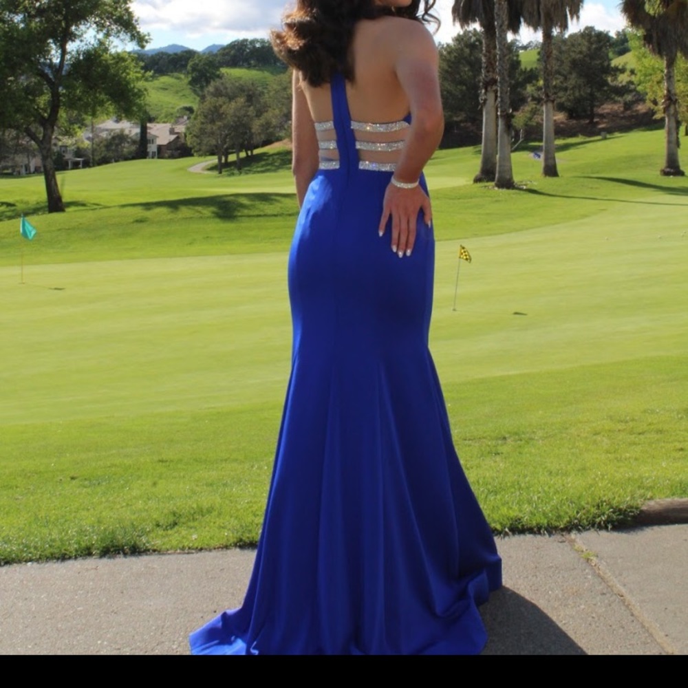 Royal blue prom dress