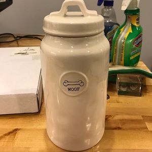 Rae Dunn dog canister