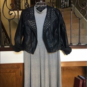 •Who What Wear• NWT Gray Sleeveless Maxi Dress L