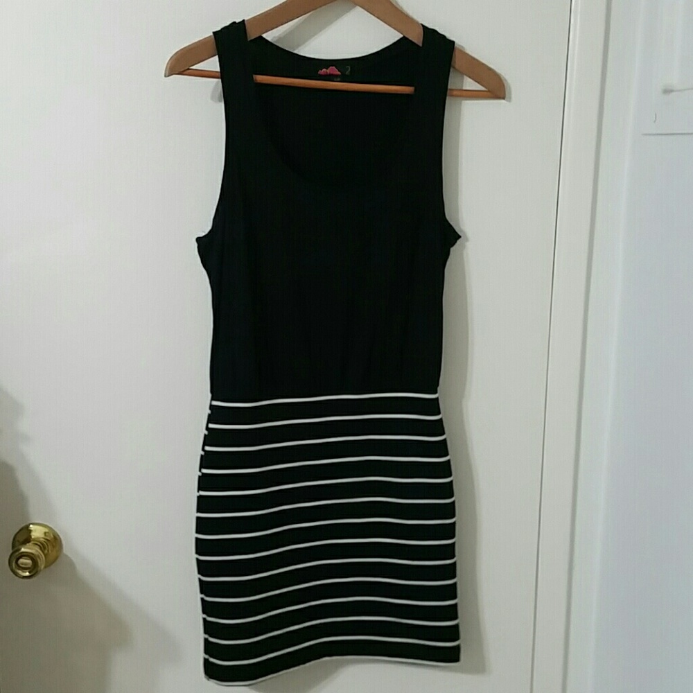 Forever 21 mixed media bodycon dress