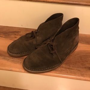 Clarks Brown Suede Desert Boots