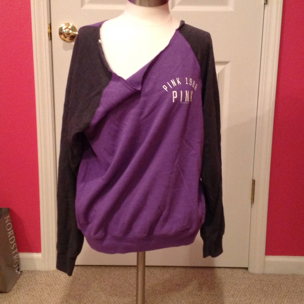 Off the shoulder PINK sweatshirt