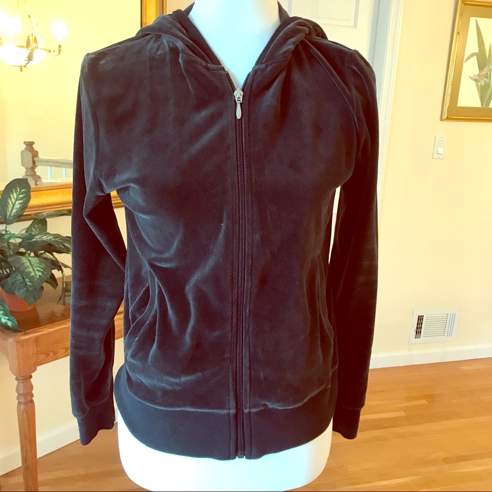 Velour zip up jacket/hoodie