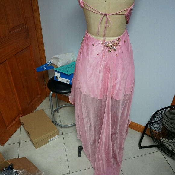 Jeweled Evening Gown/Prom Dress with Long Train - Picture 4 of 8