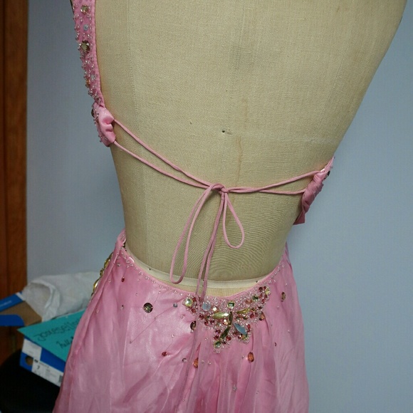 Jeweled Evening Gown/Prom Dress with Long Train - Picture 5 of 8