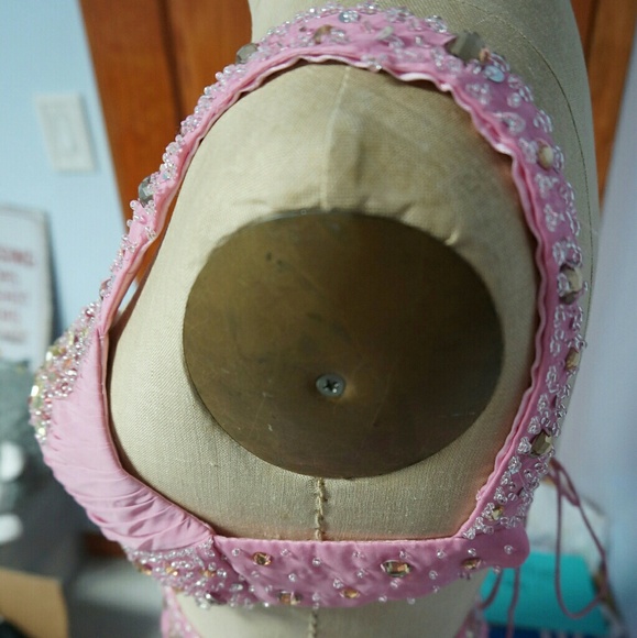 Jeweled Evening Gown/Prom Dress with Long Train - Picture 7 of 8