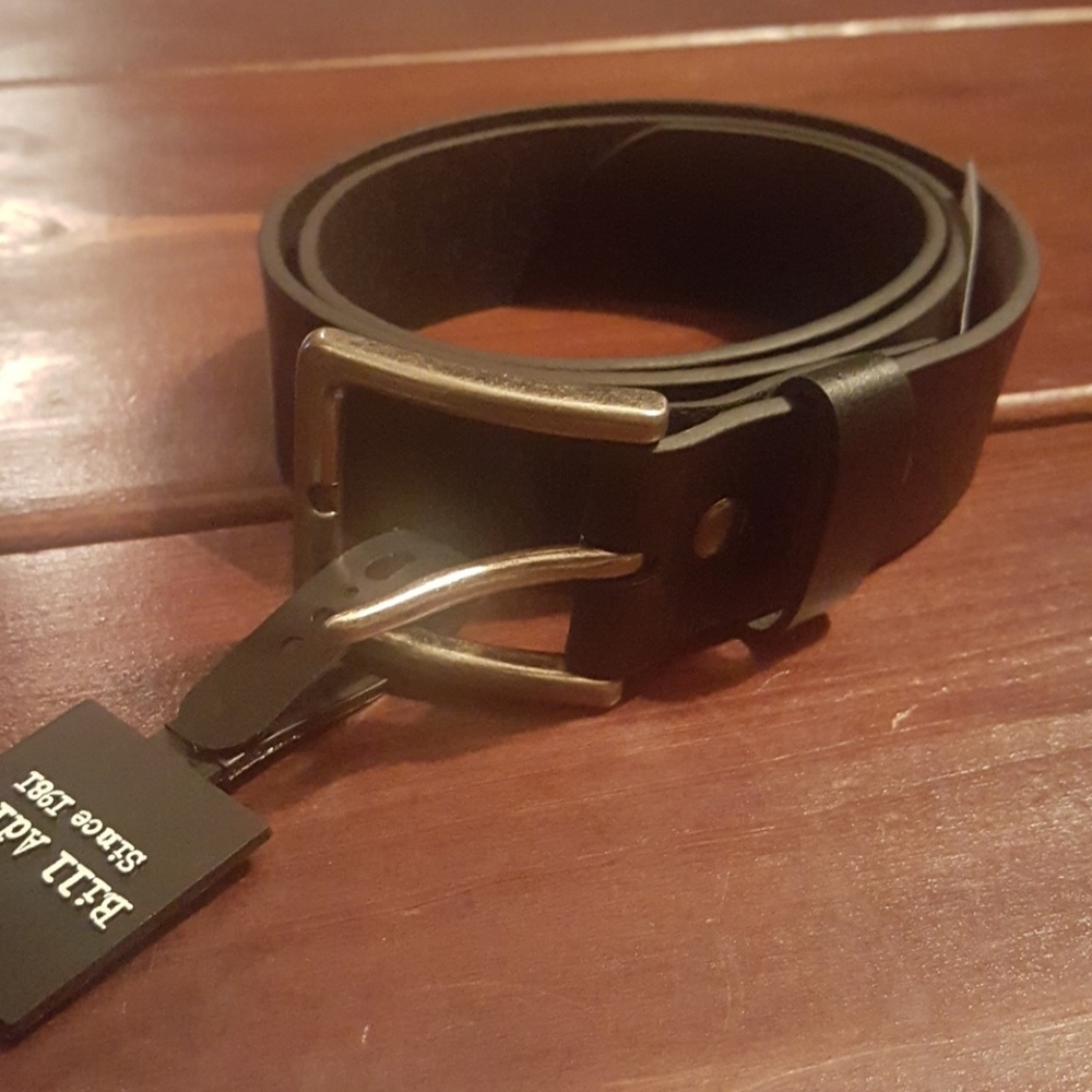 Genuine Leather Black Belt