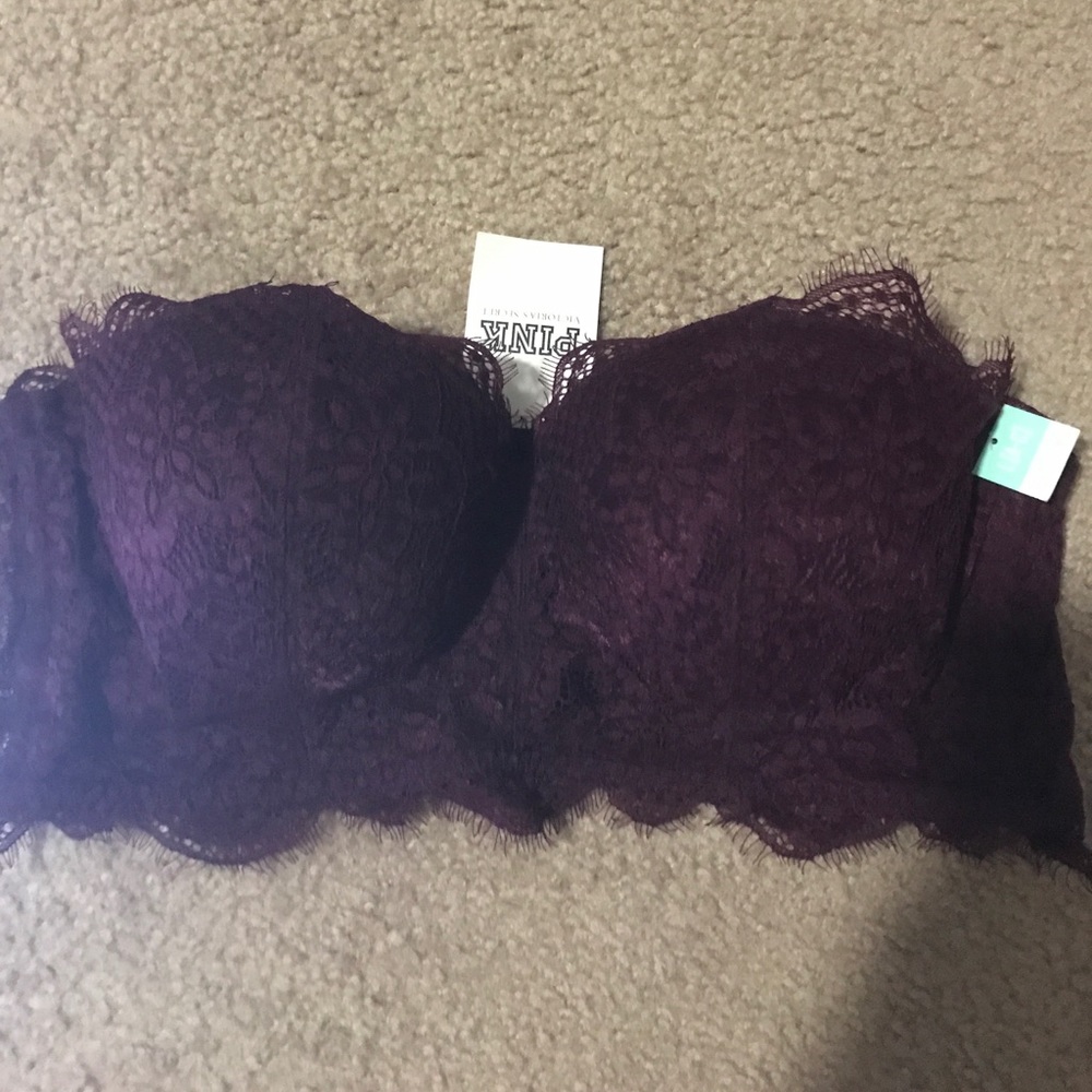 VS PINK STRAPLESS BRALETTE