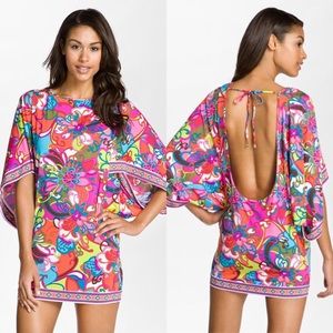 Trina Turk floral print tunic swim cover-up