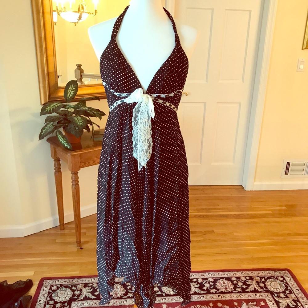 Black halter dress. Size 10