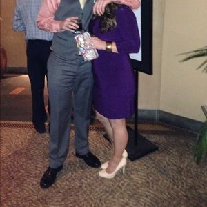 Tahari Purple Dress - Comfortable! Size 12