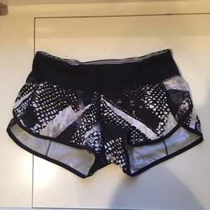 Lululemon speed shorts 2.5" inseam