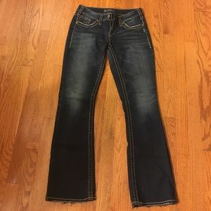 Silver Aiko boot cut jeans