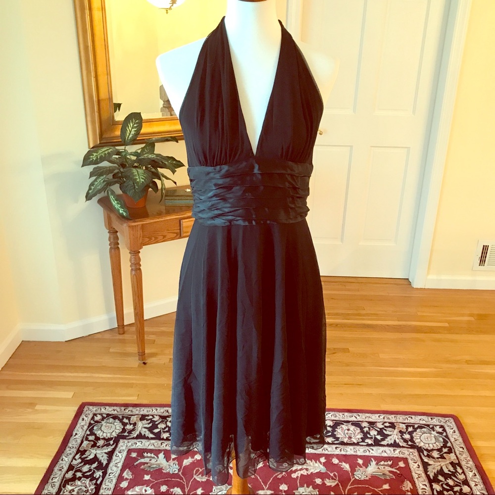 Black halter dress Size 10 and 8 available.