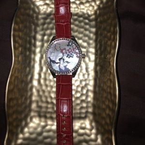 Red Fossil Watch