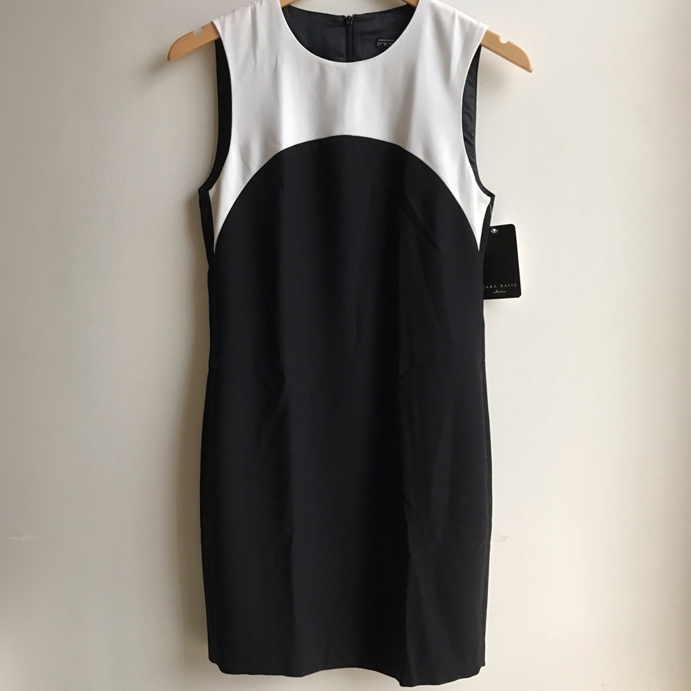 zara sleeveless work dress