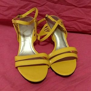Yellow Fioni Heels