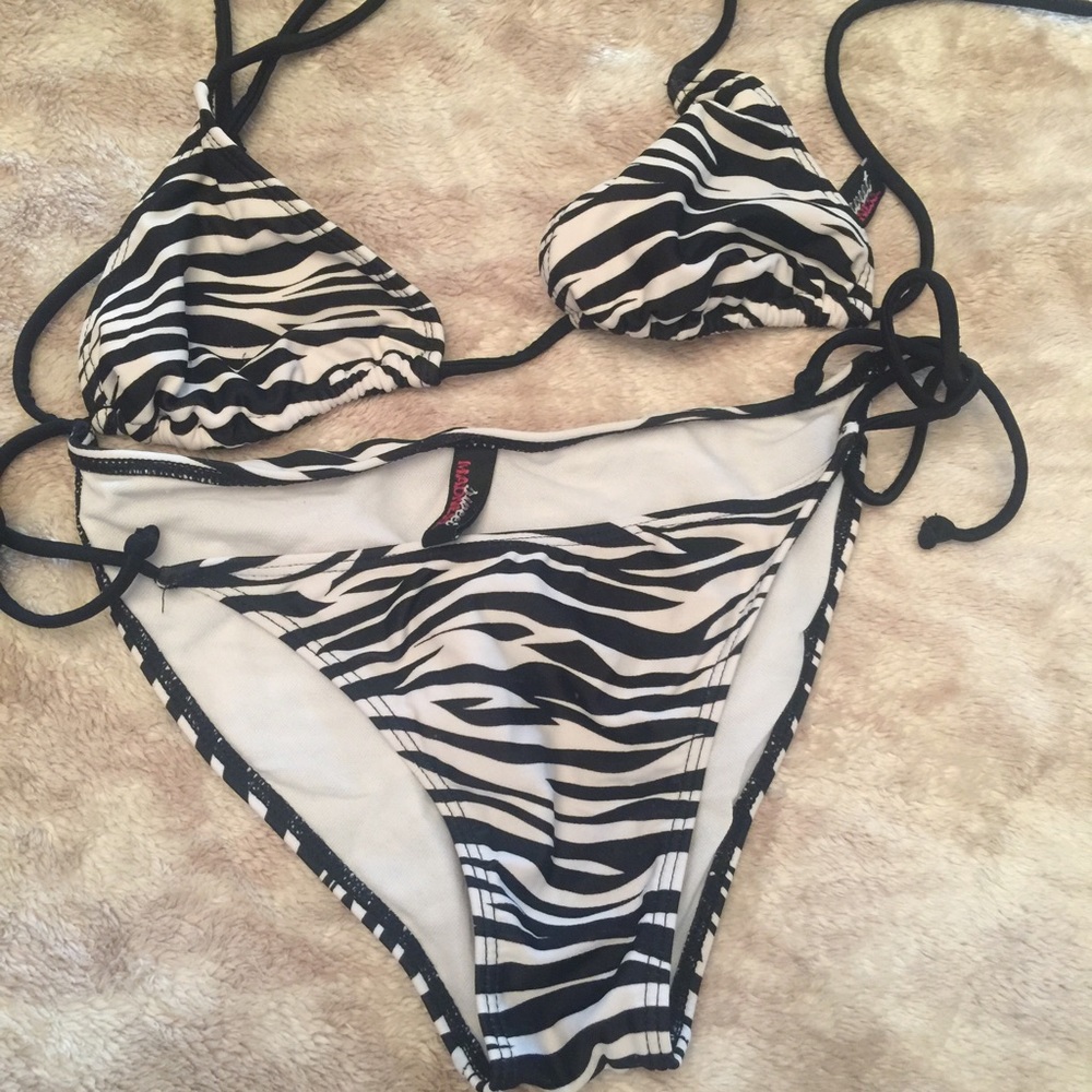 Zebra print bikini