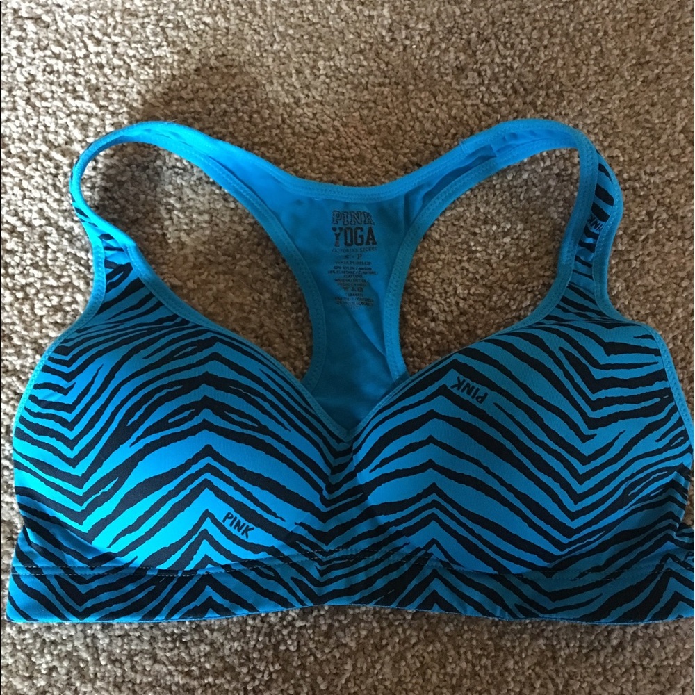 Pink Yoga bra
