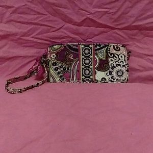 Pink Vera Bradley Wristlet