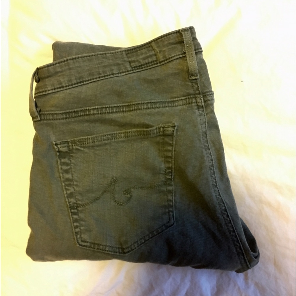 Army green cargo style jeans