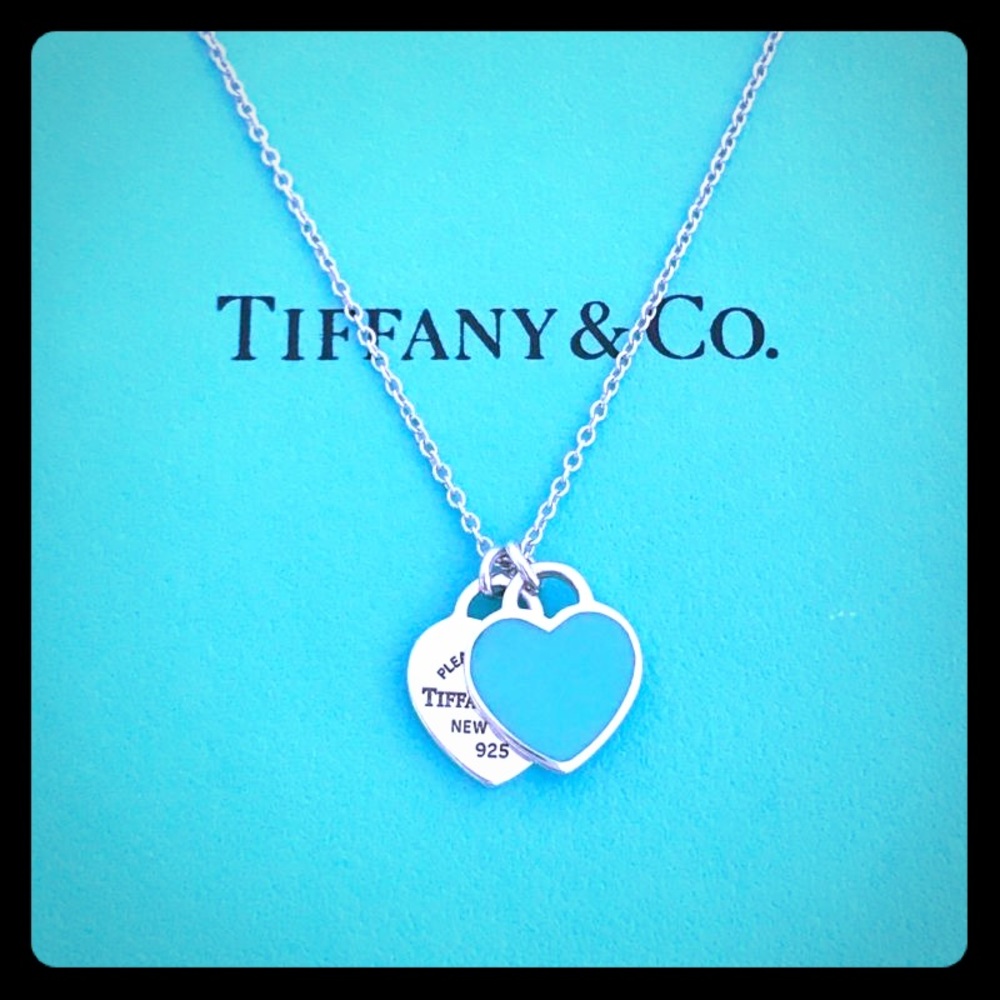 RETURN TO TIFFANY® MINI DOUBLE HEART TAGPENDANT