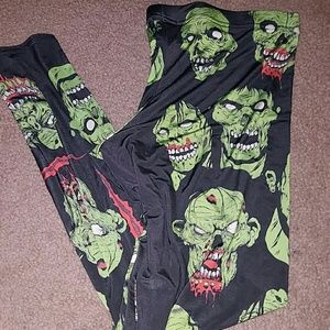 Zombie leggings polyester material