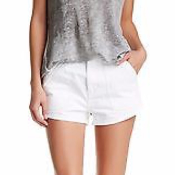 Free People high waist denim short - Picture 5 of 6