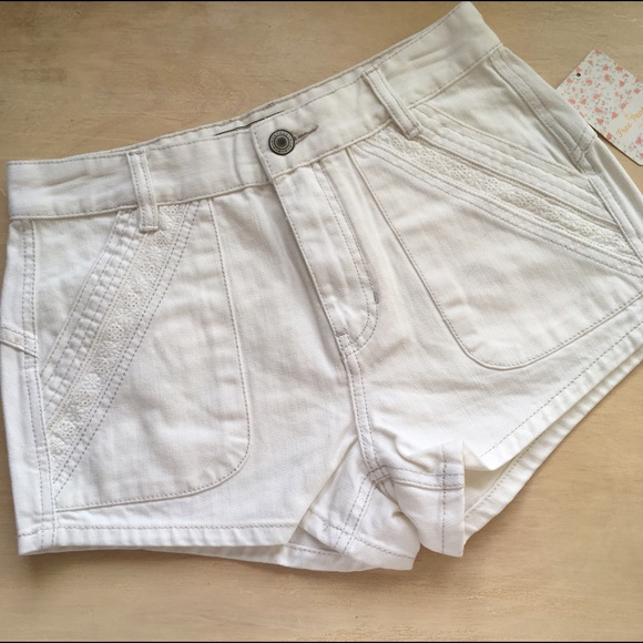Free People high waist denim short - Picture 2 of 6