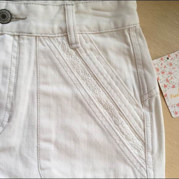 Free People high waist denim short - Picture 3 of 6