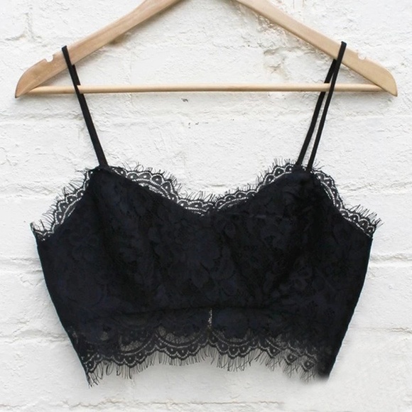 BOGO 50% OFF Pink/Black/White Lace Bralette - Picture 2 of 4