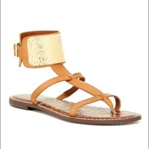 Sam Edelman Genette Croc Embossed Footbed Sandal