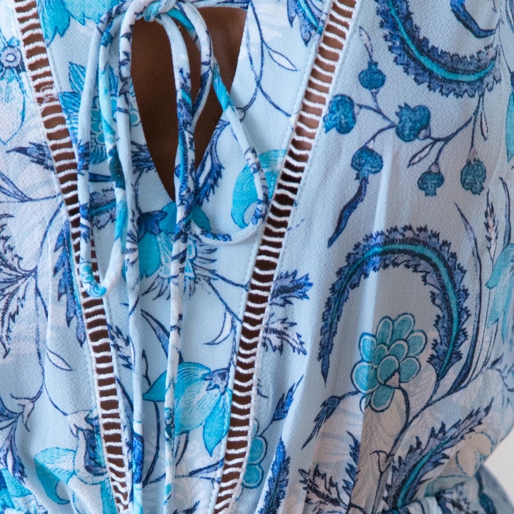 LAST 1 (SM) COASTAL BLUES Playsuit Romper - Picture 5 of 6
