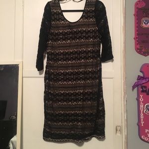 Final price drop Torrid black lace dress