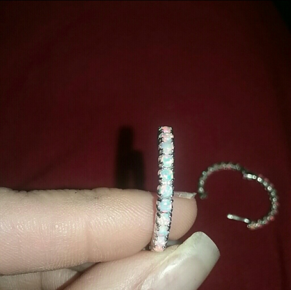 Genuine opal earrings