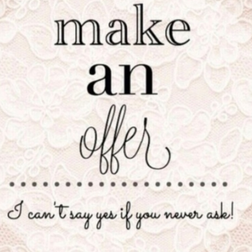 Make an offer, you never know if you don't ask ❤️