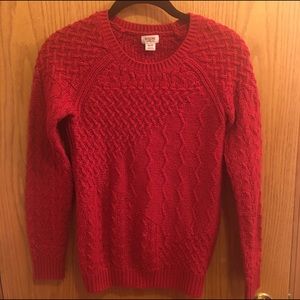 Merona red knit sweater