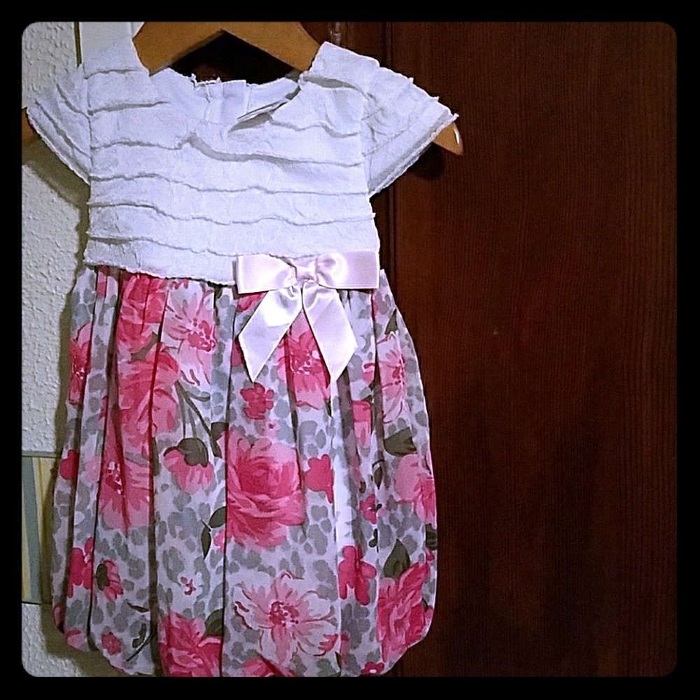Baby floral short sleeve dress