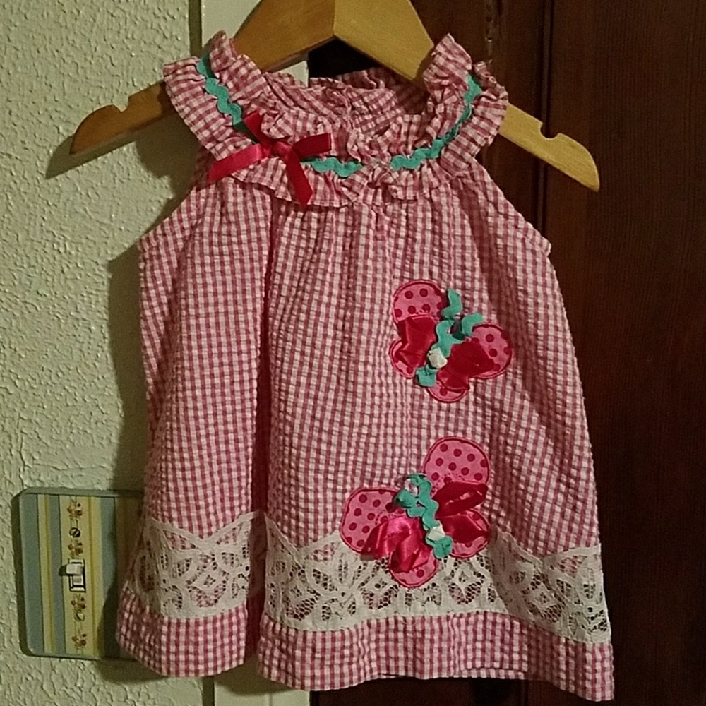 Summer dress with butterflies