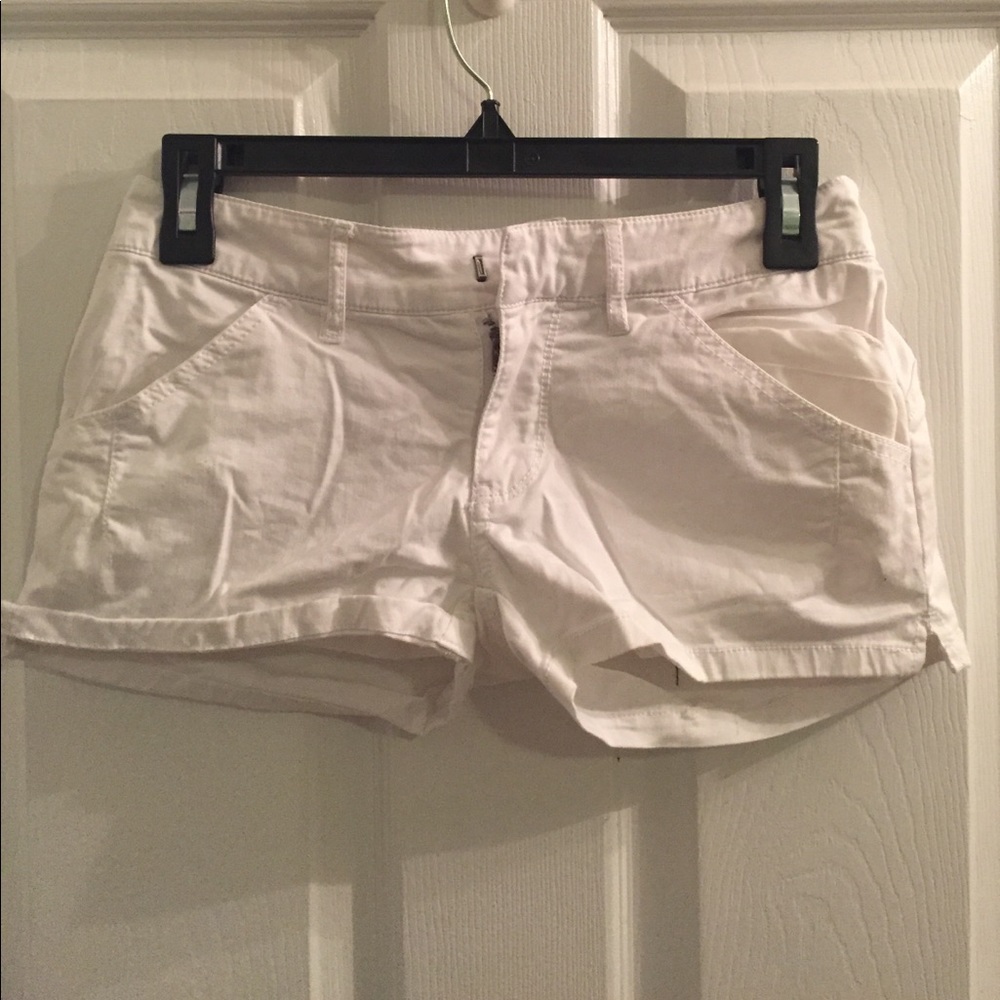 White Roxy shorts
