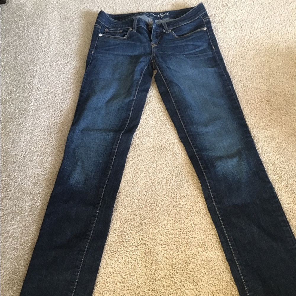 American Eagle. Dark wash, boot cut. Size 2.