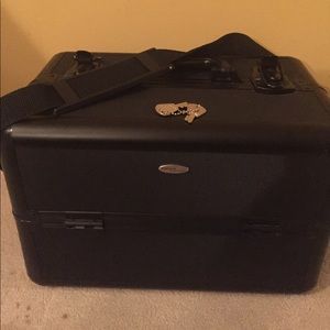 Black Sephora professional makeup travel case.