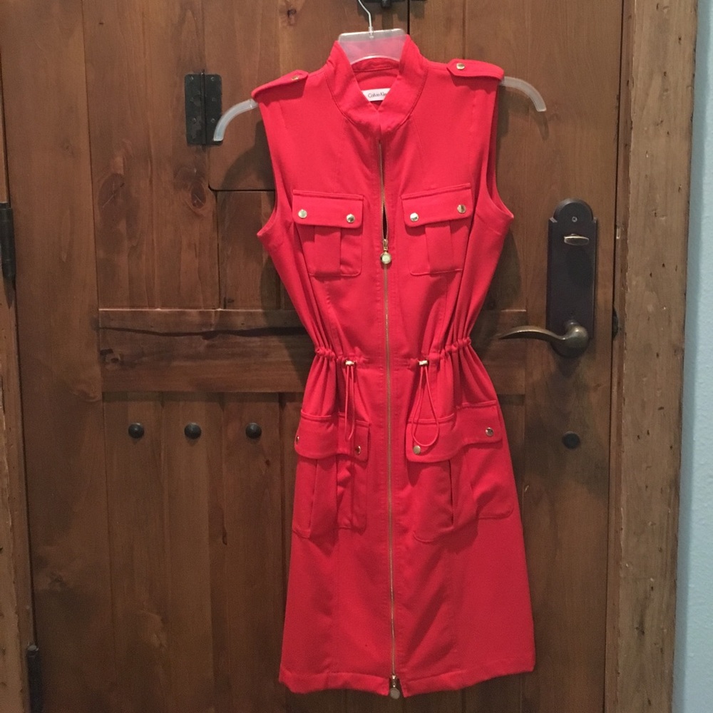 Calvin Klein cinched waist dress