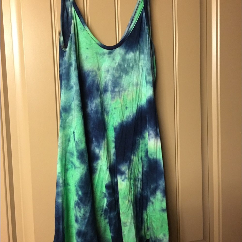 Tie dye jersey dress - S