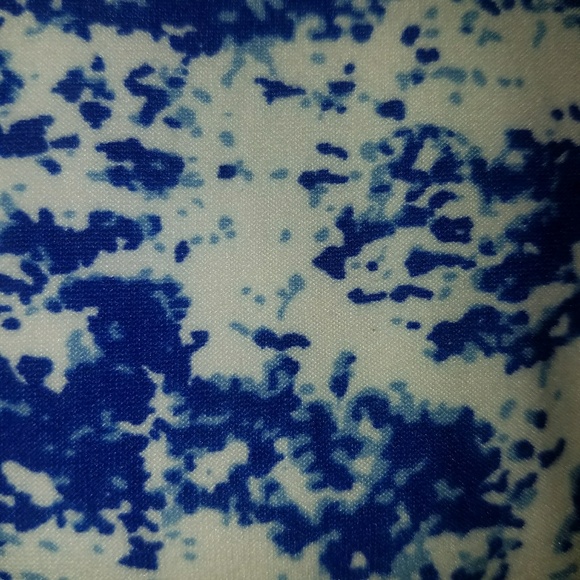 NWOT Lularoe TC blue and white leggings - Picture 2 of 2