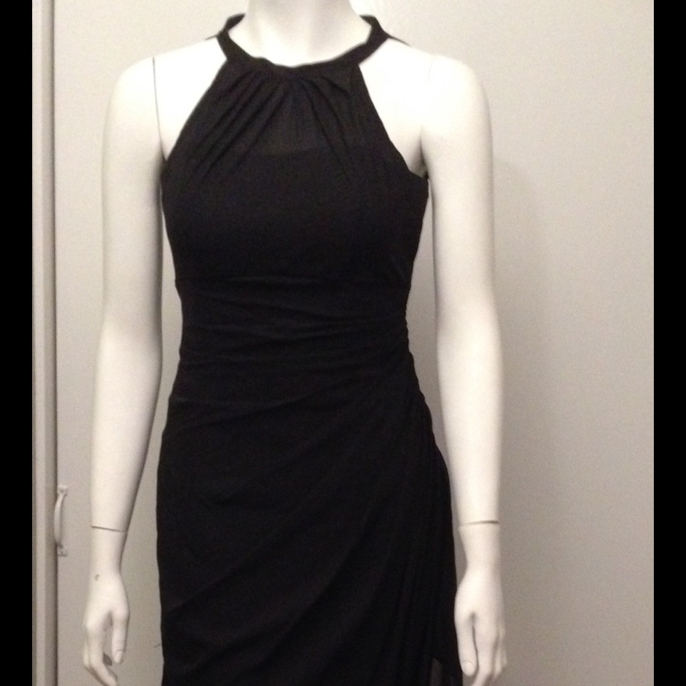 Black long dress Style F15662