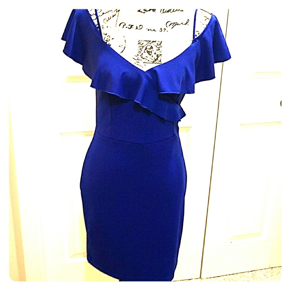 Hot Electric Blue Dress