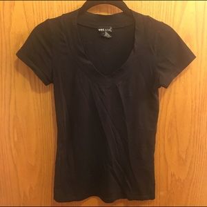 Wet Seal black v-neck t-shirt