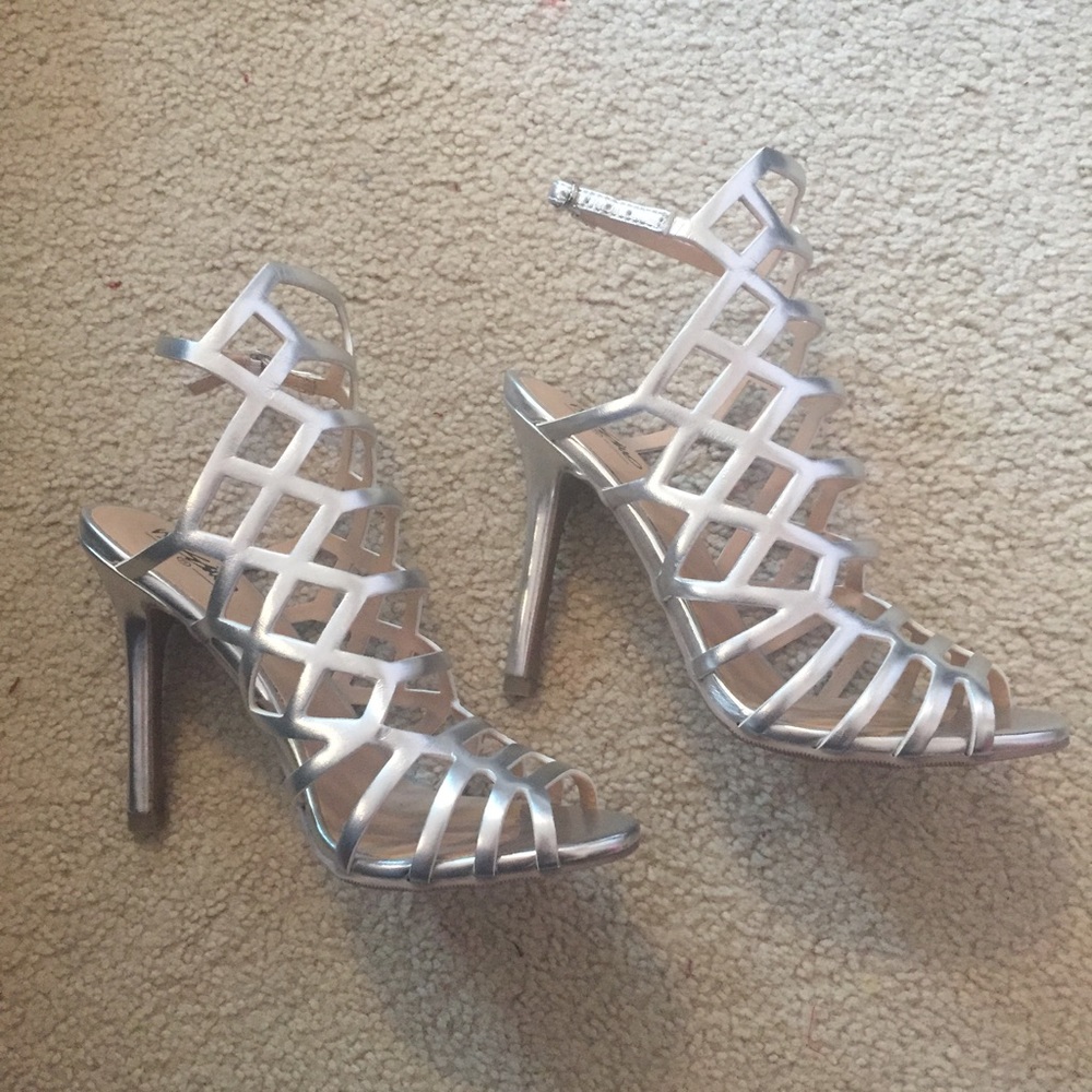 Mossimo Silver Gladiator Heels